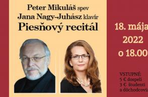 Piesňový recitál Petra Mikuláša & Jany Nagy-Juhász